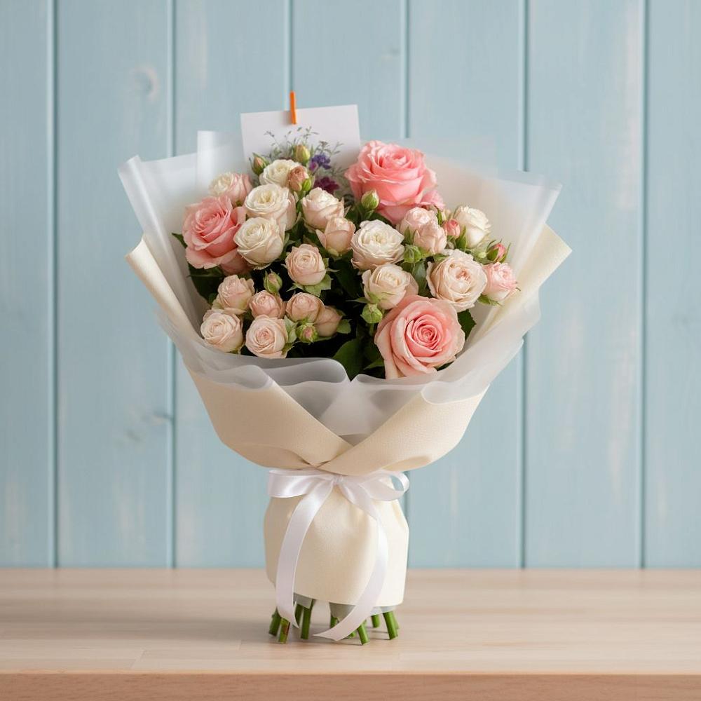 Букет цветов из: Розы в Верхопенье