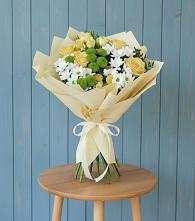 Букет цветов из:  Хризантемы и Розы в Верхопенье