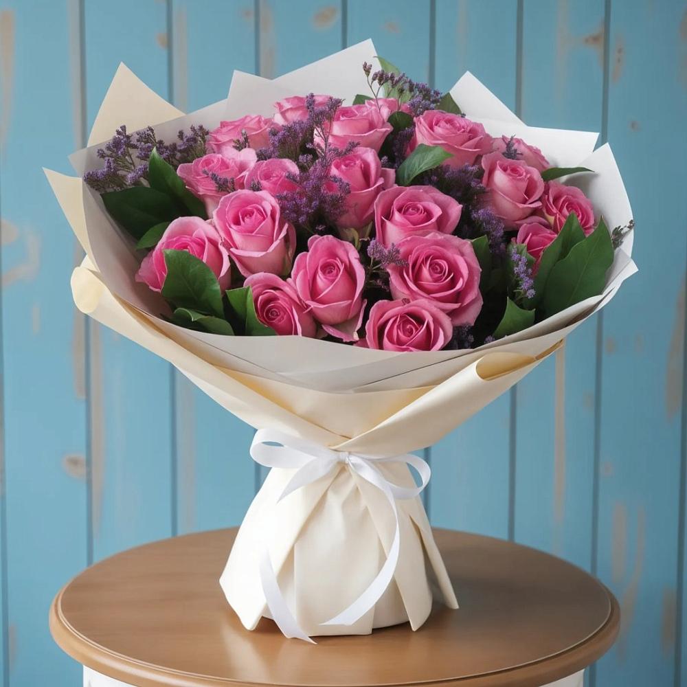 Букет цветов из: Розы в Верхопенье